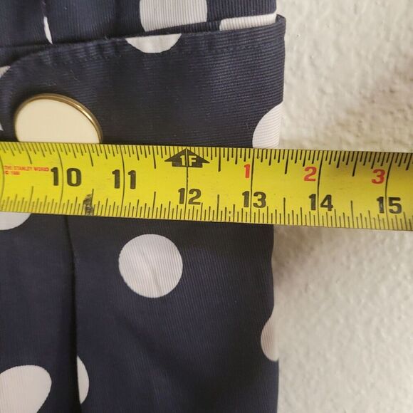 Eliza J Blue Polka Dot Dress Women's 4 Pleated Fit Flare Knee Length Sleeveless - Picture 10 of 13